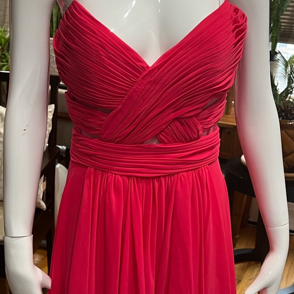 Cache Pink  Hight-Low Prom Dress Size 8 - Picture 9 of 10